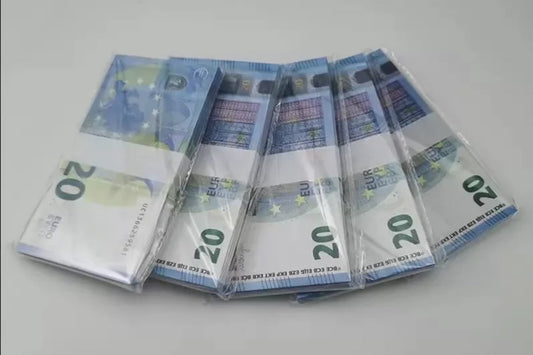 Euro Prop Money $20 Bills $2,000 Full Print 1 Stack (100pcs)